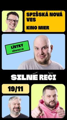 SILNÉ REČI / stand-up comedy | spisskanovaves.eu