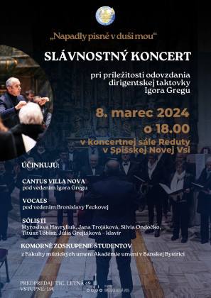Slávnostný koncert / Cantus Villa Nova | spisskanovaves.eu