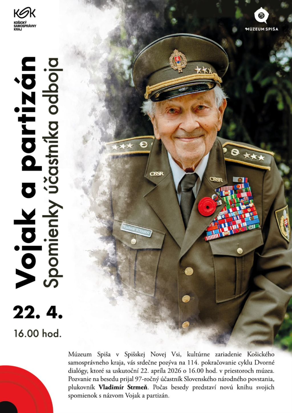 Podujatie Dvorné dialógy 114: Vojak a partizán