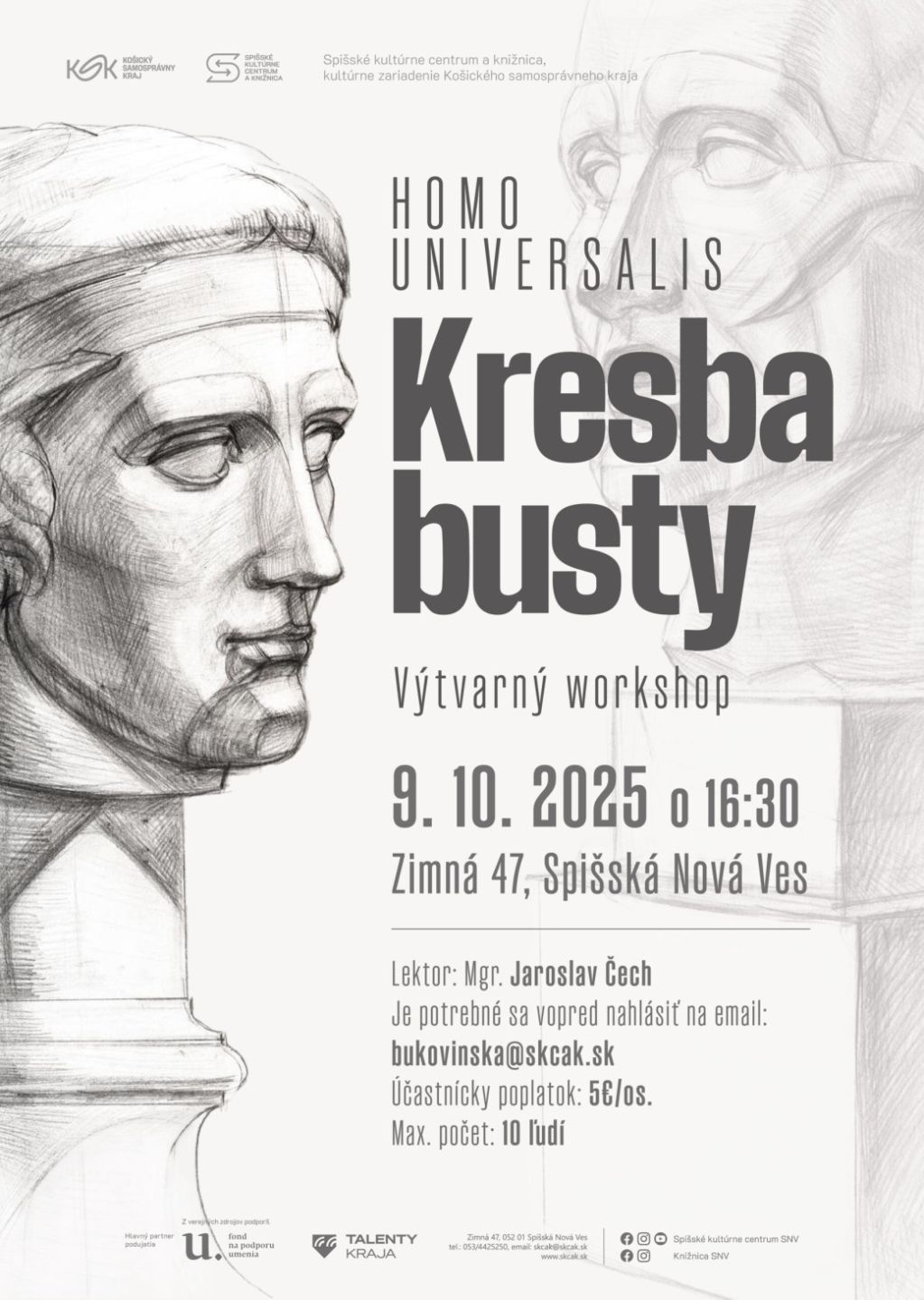 Obrázok podujatia Homo Universalis: Kresba busty
