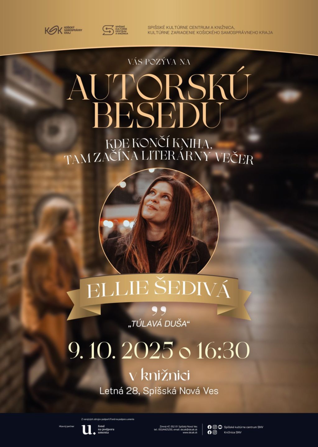 Obrázok podujatia Kde končí kniha, tam začína literárny večer: Autorská beseda s Ellie Šedivou