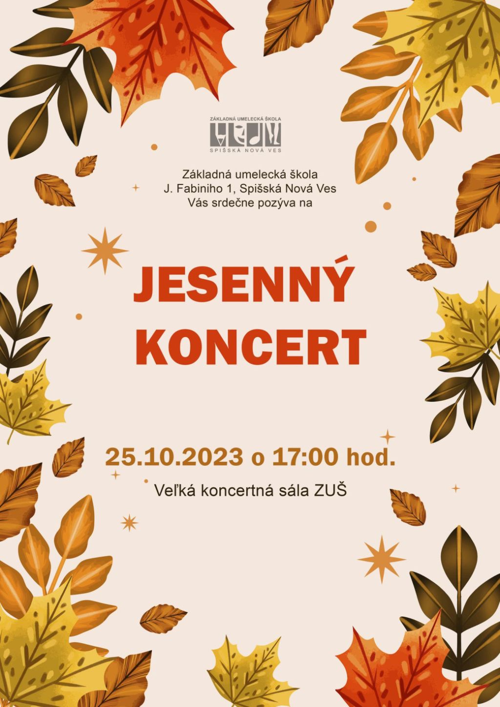 Obrázok podujatia Jesenný koncert ZUŠ