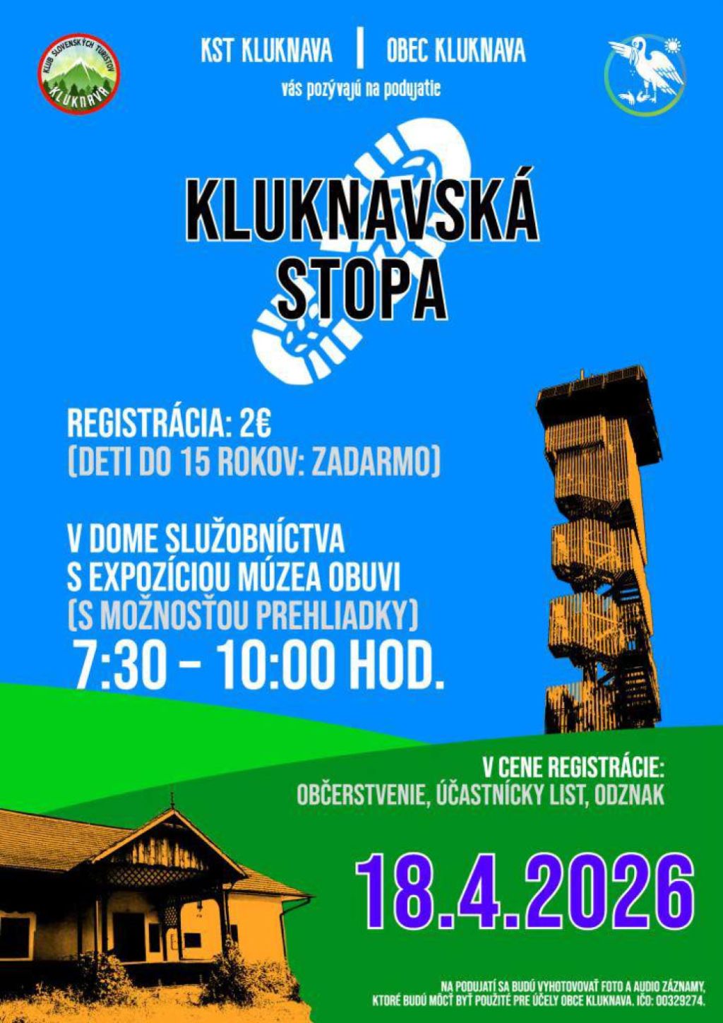 Podujatie Turistická akcia: Kluknavská stopa