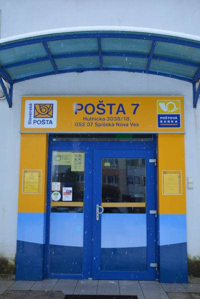 Pošta Spišská Nová Ves 7 - sídl. Západ I dočasne zatvorená