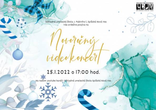 Novoročný video koncert ZUŠ / online | spisskanovaves.eu
