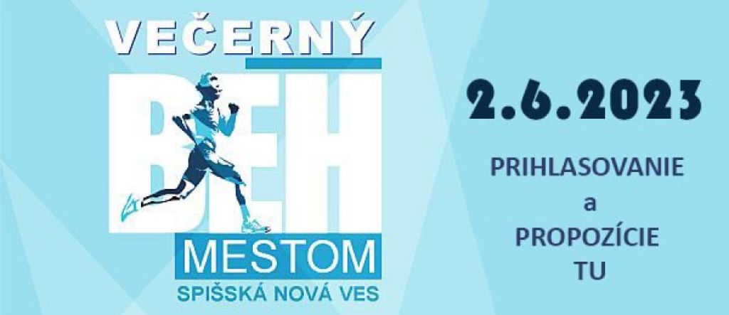 Večerný beh mestom 2023 | spisskanovaves.eu
