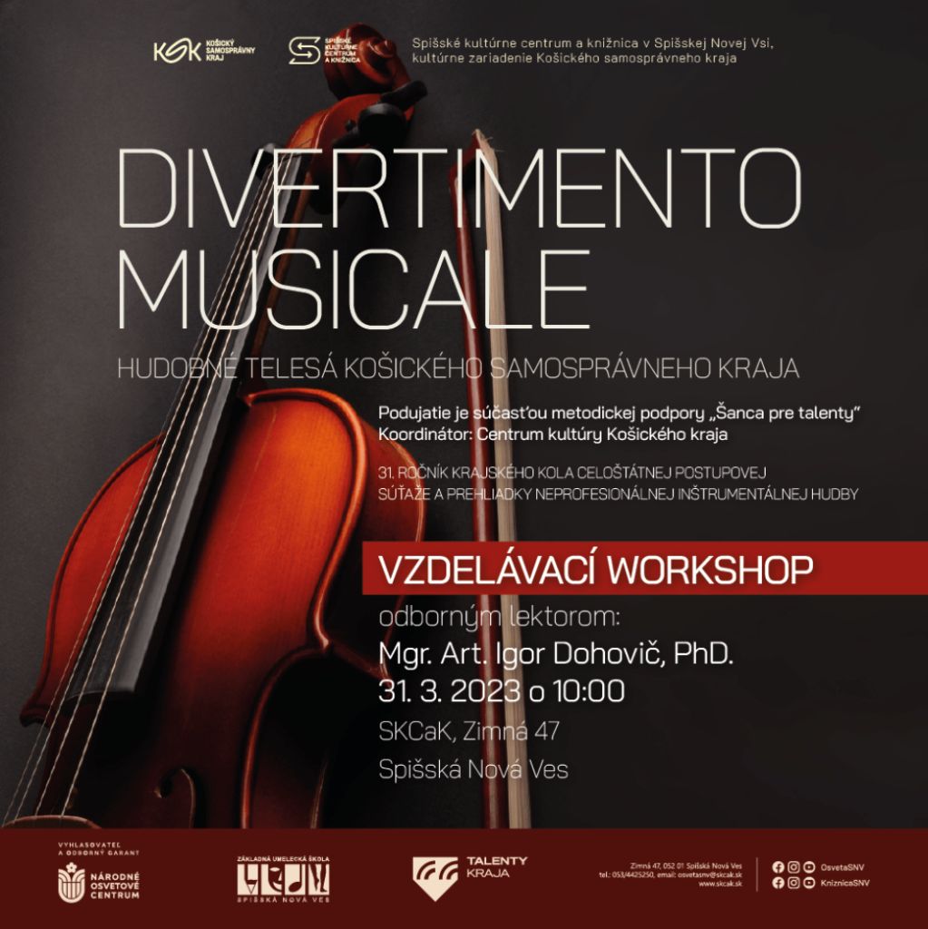 Divertimento Musicale - vzdelávací workshop | spisskanovaves.eu