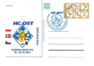 Príležitostná pečiatka: HC OSY - Majsterky Slovenska