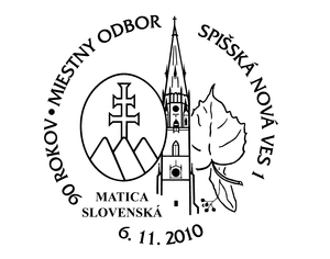 Príležitostná pečiatka: 90. výročie založenia Miestneho odboru Matice slovenskej